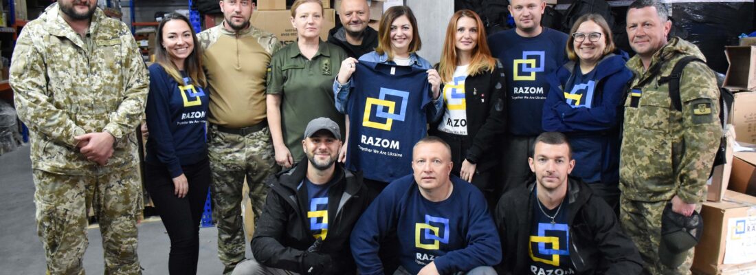 На склад «RAZOM» у Львові завітала Міністерка ветеранів Юлія Лапутіна