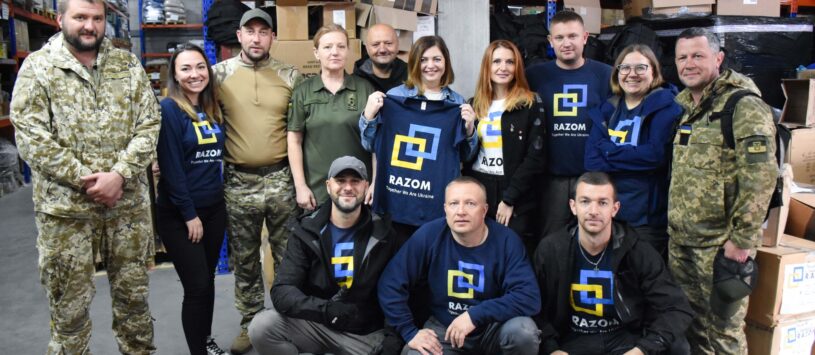 На склад «RAZOM» у Львові завітала Міністерка ветеранів Юлія Лапутіна