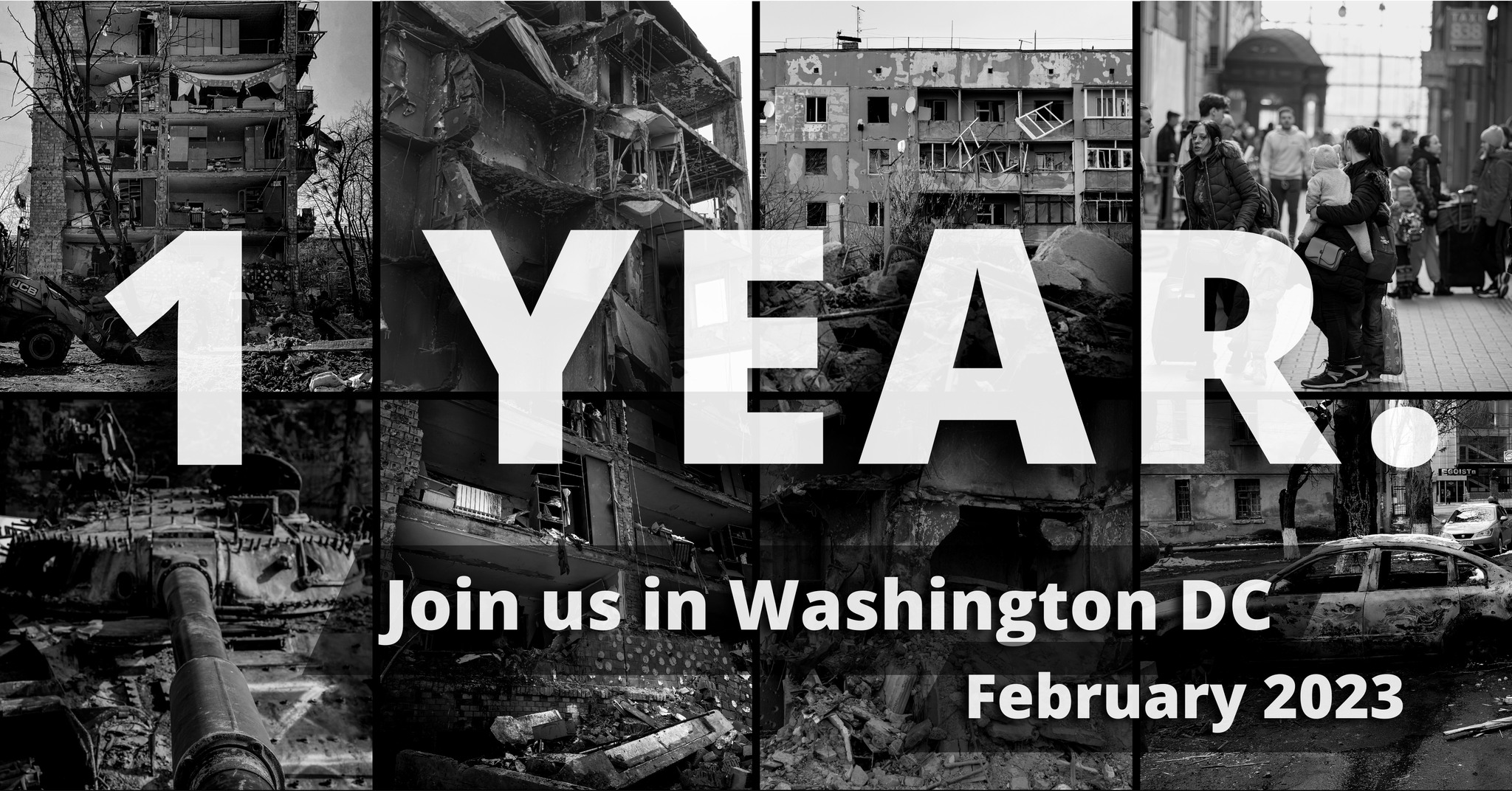 1 Year of russia's War Against Ukraine – Rally in Washington DC