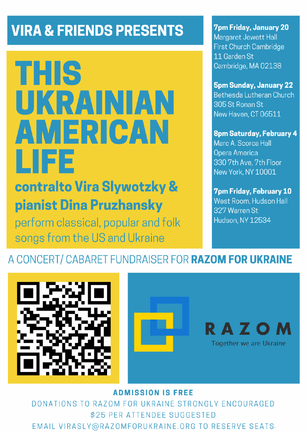 This Ukrainian American Life Concert/Cabaret Fundraising