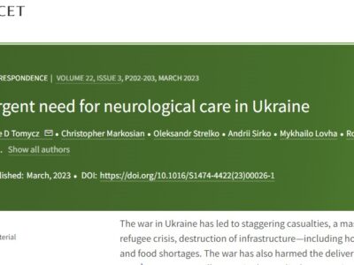 Co-Pilot Project presented in Prestigious Neurology Journal with Call for Aid