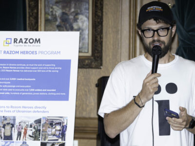 Anton Ptushkin and Razom Heroes Host Fundraiser for Mobile Shower Units