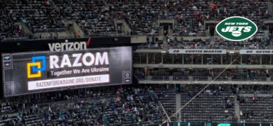 NEW YORK JETS ANNOUNCE RAZOM FOR UKRAINE AS RECIPIENT OF AN ADDITIONAL $100,000 FOR UKRAINIAN RELIEF EFFORTS