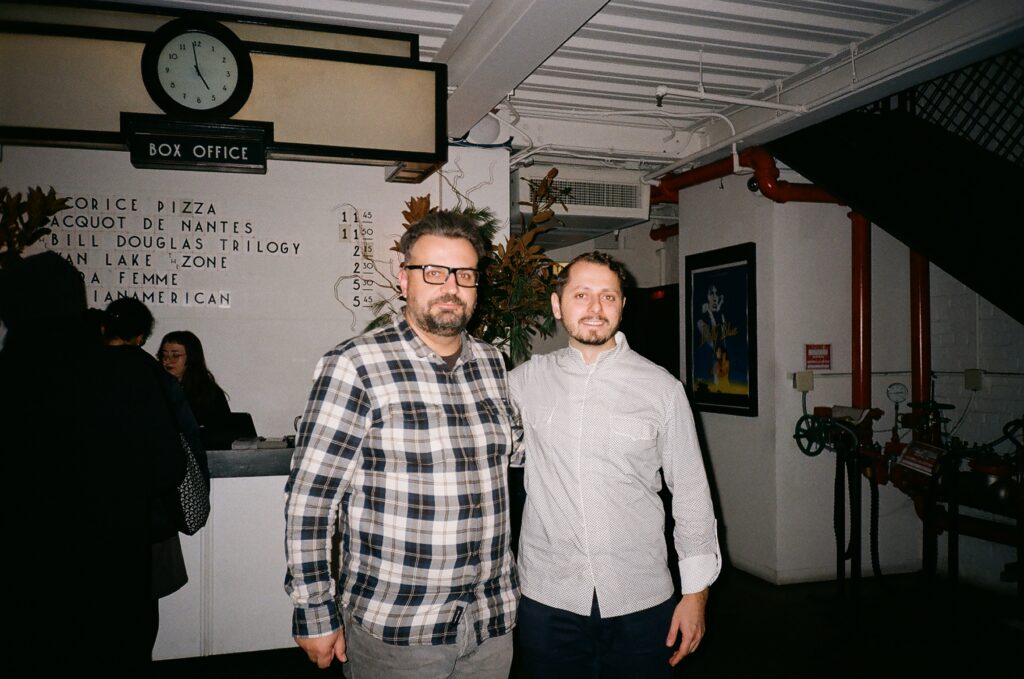 Pylyp Illienko and Anri Vartan after the closing screening of the series ©Yuliia Haleta